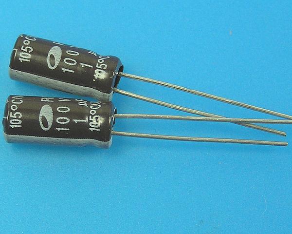 1uF/100V - 105°C Samwha RD kondenzátor elektroly