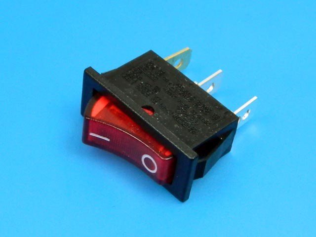 Vypínač kolébkový SCI RS1391BBR2N2 červená ON-OF