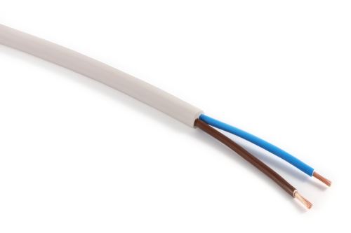 KABEL H05VV-F 2X X 1,5 BÍLÁ (CYSY)