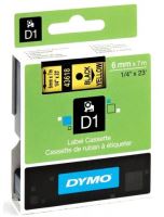 DYMO PÁSKA 43618 - 6MM X 7M ČERNÁ/ŽLUTÁ S0720790