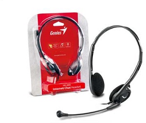 Genius headset - HS-200C, sluchátka s mikrofonem,