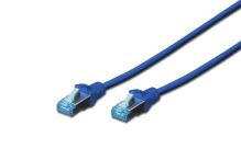 Digitus CAT 5e SF-UTP patch cable, PVC AWG 26/7, length 0.5 m, color blue DK-1532-005/B