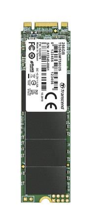 TRANSCEND MTS832S 256GB SSD disk M.2, 2280 SATA III 6Gb/s (3D TLC) single sided, 530MB/s R
