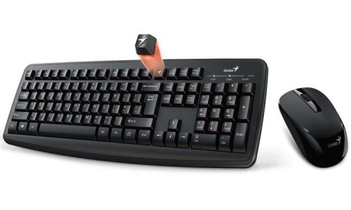 GENIUS Smart KM-8100 set klávesnice a myši, bezdrátový, CZ+SK layout, 2,4GHz, mini USB při