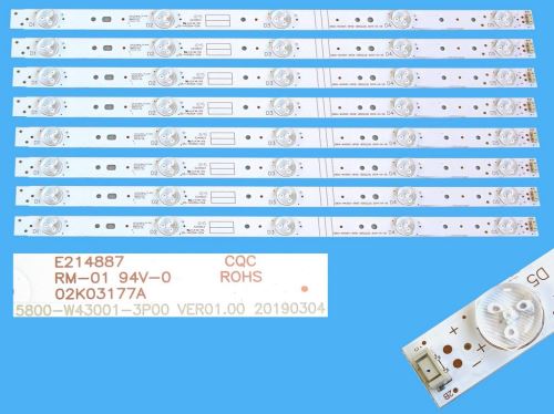 LED podsvit sada 5800-W43001-3P00 celkem 8 pásků / DLED TOTAL ARRAY 5800-W43001-3P00 VER01