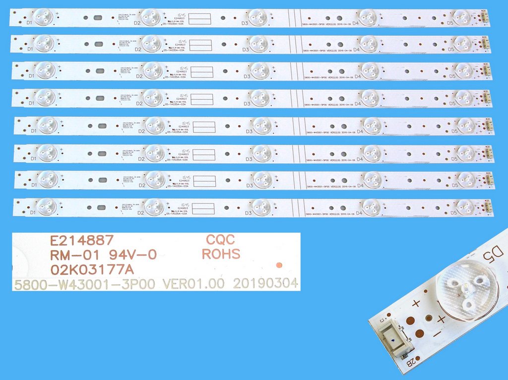 LED podsvit sada 5800-W43001-3P00 celkem 8 pásků /