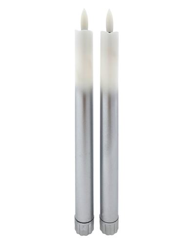 LED svíce Snow White 2 x 25cm long