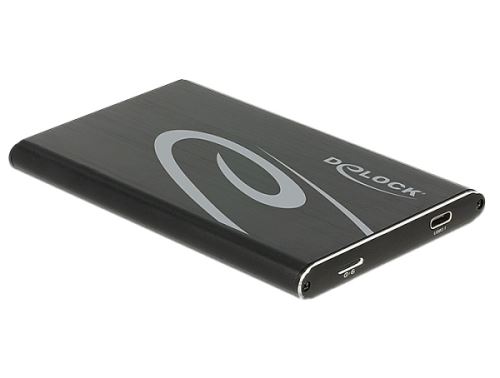 Delock 2.5” externí skříň pro SATA HDD s připojením na SuperSpeed USB 10 Gbps (USB 3.1 Gen