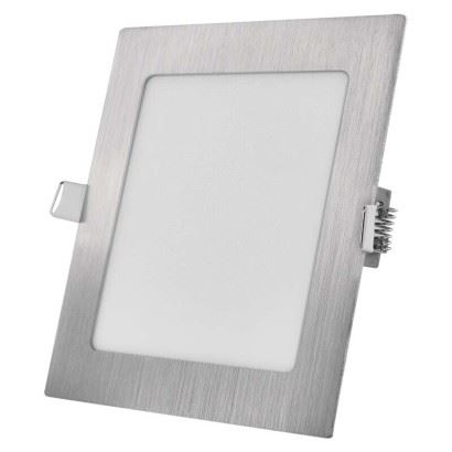 LED vestavné svítidlo NEXXO, čtvercové, stříbrné, 12,5W, se změnou CCT, ZD2233