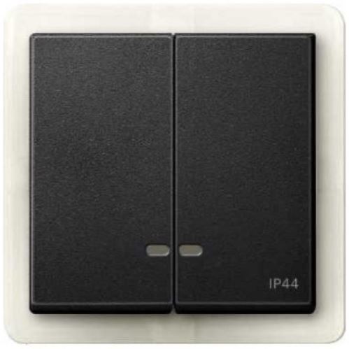 SCHN MERTEN SYSTEM M KRYT SPÍNAČE DĚLENÝ IP44 ANTRACIT MTN3424-0414