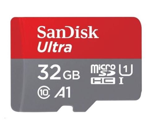 SanDisk MicroSDHC karta 32GB Ultra (120MB/s, A1 Class 10 UHS-I, Android - Tablet Packaging