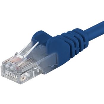 Premiumcord Patch kabel CAT6a S-FTP, RJ45-RJ45, AWG 26/7 0,25m modrá