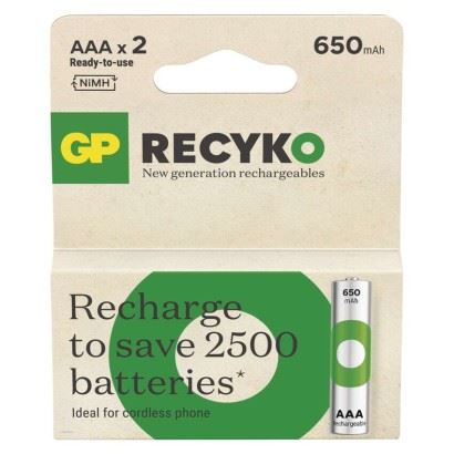 Nabíjecí baterie GP ReCyko 650 AAA (HR03), B25162