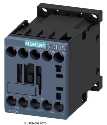 SIE 3RT2017-1BB42 STYKAČ 3-PÓL. S POM. KONT. 1R AC3 12A 5,5KW NA 24VDC S00