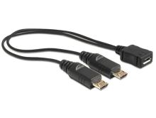 Delock kabel USB micro B samice > 2 x USB micro-B samec 20.5 cm 65440 Delock kabel USB micro B samice > 2 x USB micro-B samec 20.5 cm 65440