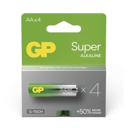 Alkalická baterie GP Super AA (LR6), B01214