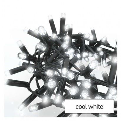 Profi LED spojovací řetěz černý – ježek, 3 m, venkovní i vnitřní, studená bílá D2BC01