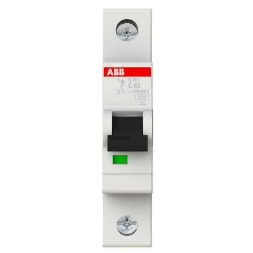 ABB JISTIČ S201-C63 1P 63A C 6KA