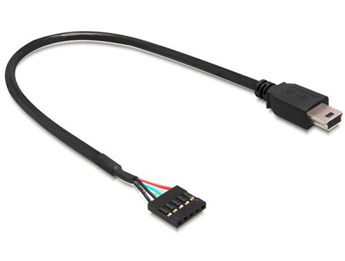 Delock kabel USB 2.0 pinový konektor, samice > USB mini, samec, 30cm