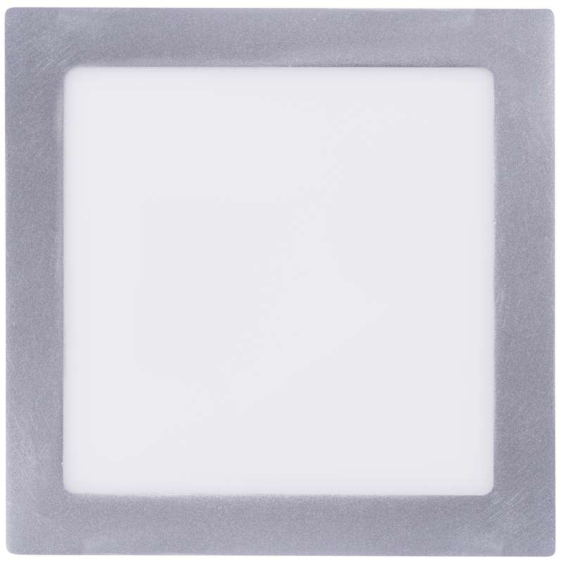 LED přisazené svítidlo PROFI, čtvercové, stříbrné, 18W neutrální bílá, 1539067160