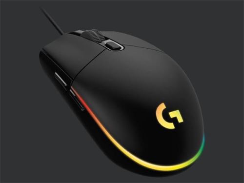 Logitech herní myš G203 Lightsync - 6 tlačítek, 8000dpi - černá
