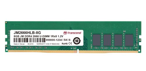 Transcend paměť 8GB DDR4 2666 U-DIMM (JetRam) 1Rx8 CL19