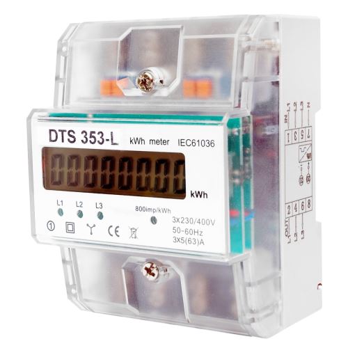 ELEM ELEKTROMĚR DTS 353-L 80A TŘ.B 1.SAZ. 4M LCD   883