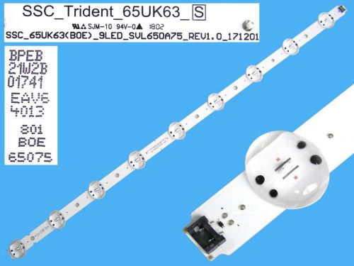 LED podsvit 715mm, 9LED / DLED Backlight 715mm - 9 D-LED, SSC_Trident_65UK63, SVL650A75 / 