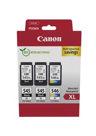 Canon cartridge PG-545XLx2/CL-546XL/Multipack / 2x black+Color / 2x15ml+1x13ml