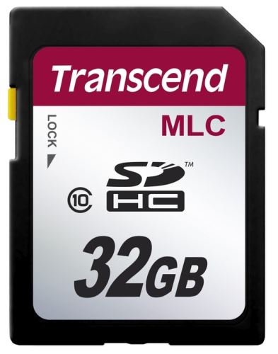 Transcend 32GB SDHC (Class 10) MLC průmyslová paměťová karta (bez adaptéru], 20MB/s R, 16M