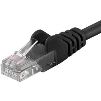 Premiumcord Patch kabel CAT6a S-FTP, RJ45-RJ45, AWG 26/7 1m černá