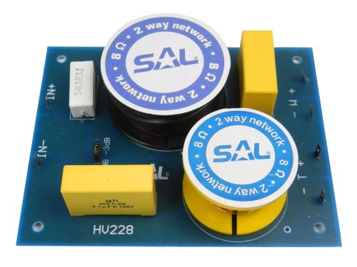Výhybka SAL HV228 dvoupásmová 8ohm / 200W s přepínáním výstupní úrovně