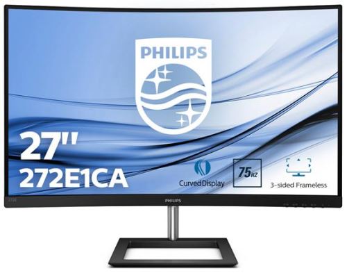 Philips LCD 272E1CA 27" zakřivený VA/1920x1080@75Hz/Mega DCR/4ms/250 cd/VGA/HDMI/DP/Repro/