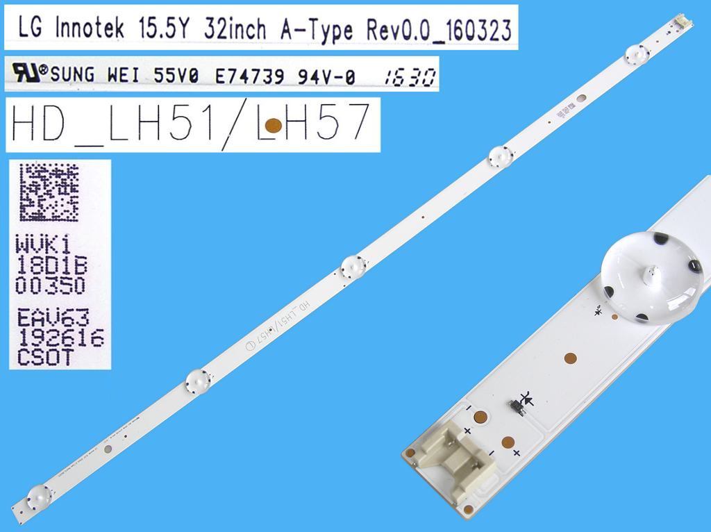 LED podsvit 838mm sada Sharp celkem 5 pásků / DLED
