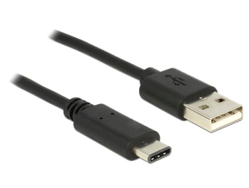 Delock kabel USB Typ-C™ 2.0 samec > USB 2.0 typ A samec 1 m černý