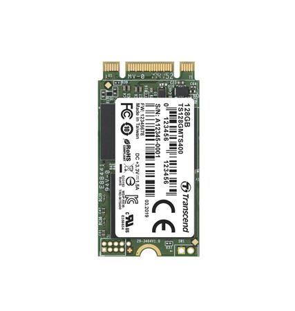 TRANSCEND MTS400 128GB SSD disk M.2 2242, SATA III 6Gb/s (MLC), 530MB/s R, 470MB/s W