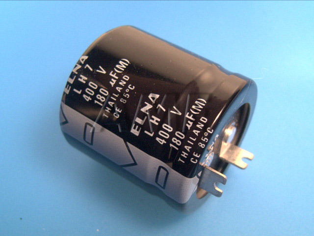 180uF/400V - 85°C Elna LH7 kondenzátor elektrolytický