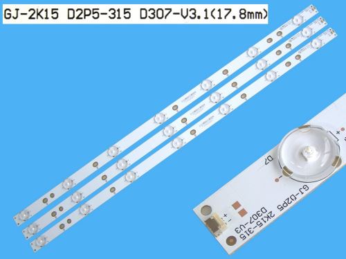 LED podsvit sada Philips GJ-2K15-D2P5-315-D307-V3 náhrada celkem 3 pásky 615mm / DLED ARRA
