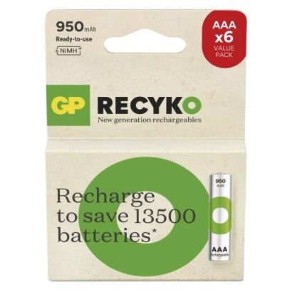 Nabíjecí baterie GP ReCyko 950 AAA (HR03), B2511V
