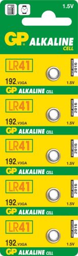 Alkalická knoflíková baterie GP 192F (LR41), B13925