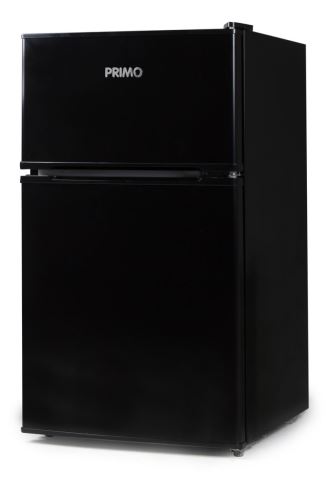 Lednice s mrazákem nahoře - černá  - Primo PR107FR, Objem chladničky: 61 l, Objem mrazáku: