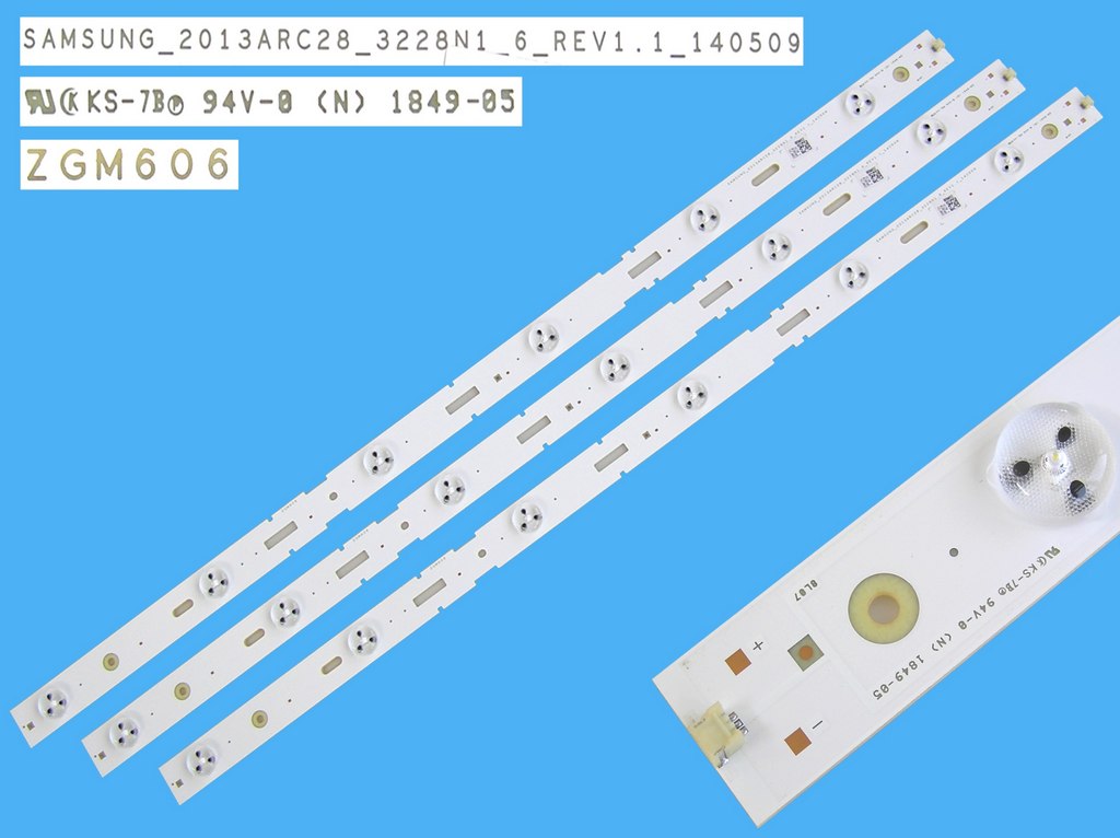 LED podsvit 535mm sada Grundig celkem 3 kusy / DLE