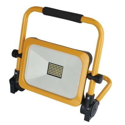 LED reflektor ACCO nabíjecí přenosný, 30W, žlutý, studená bílá, ZS2832