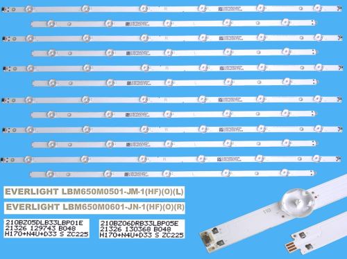 LED podsvit sada Philips LBM650M0501 celkem 12 pásků / DLED TOTAL ARRAY  LBM650M0501-JM-1 