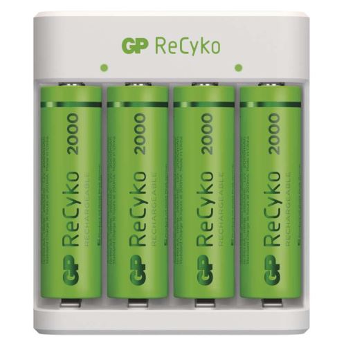 Nabíječka baterií GP Eco E411 + 4× AA ReCyko 2100 B51414
