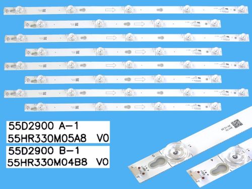 LED podsvit sada Thomson TOT-55D2900  celkem 8 pásků / DLED TOTAL ARRAY YHA-4C-LB5504-YH07