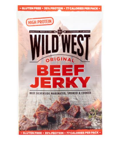 Sušené maso - Jerky, Beef, Originál, 25g Wild West