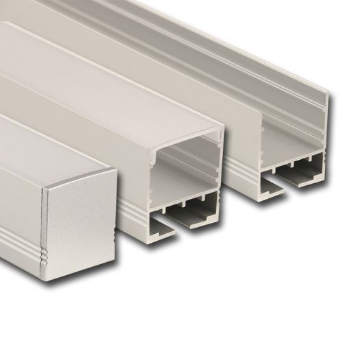 MCLED PROFIL AL ZÁVĚS. ZN 23X25MM MAT DIFUZOR KOMPLET 2M ML-761.009.07.2