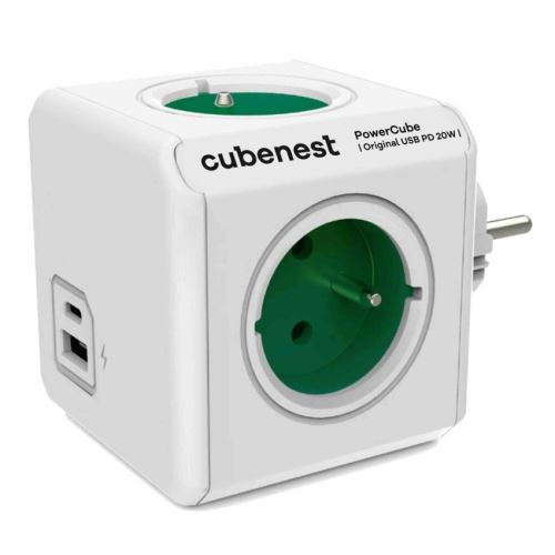 ALL CUBENEST ORIGINAL USB A+C 20W ZELENÁ DO ZÁSUVKY