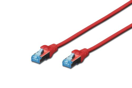 Digitus CAT 5e SF-UTP patch cable, PVC, AWG 26/7, length 0.5 m, color red